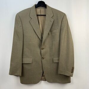 Vtg Ralph Lauren Blazer Men 40S Polo University Sport Coat Silk Wool Blend